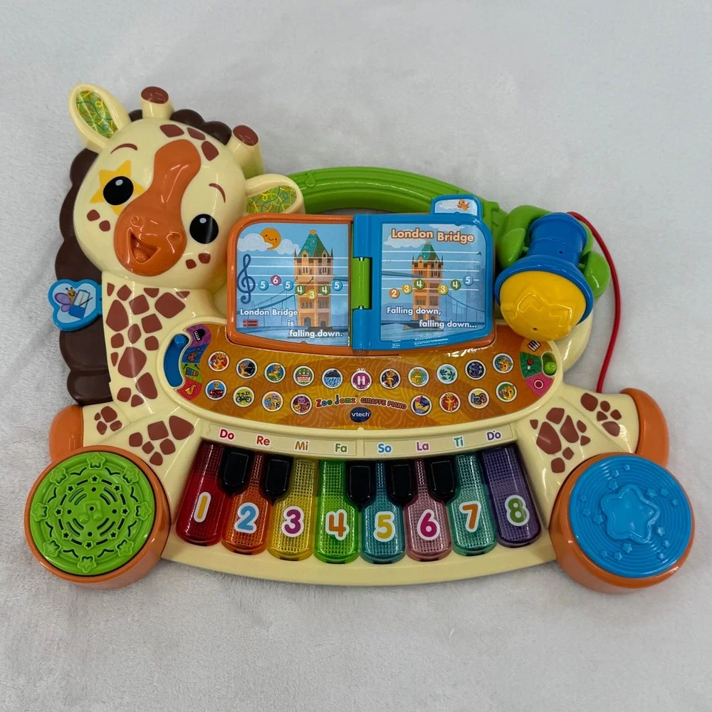 VTech Zoo Jamz Giraffe Piano Baby Musical Interactive Educational Learning Toy